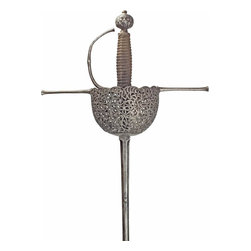 A CUP HILT RAPIER SPANISH OR ITALIAN C.1680 - Home Decor
