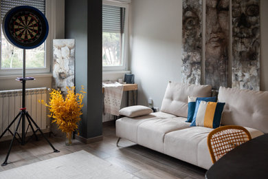 Esempio di un soggiorno industriale