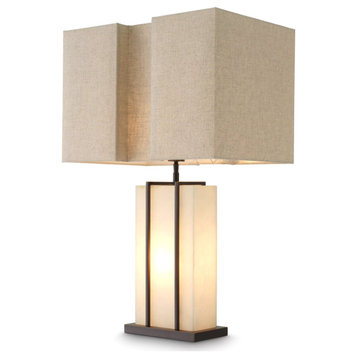 Linen Shade Modern Table Lamp | Eichholtz Graham