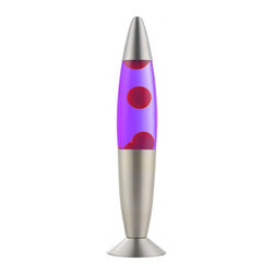 Lava Lamp Magma Light with Red Wax & Purple Liquid 36cm - Kids Lamps