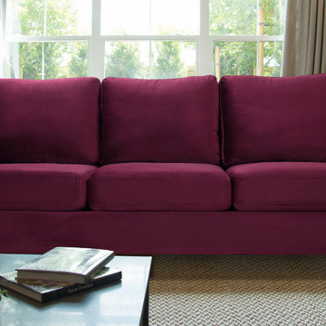 Serena Lawson Sofa, Burgundy