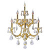 Maria Theresa Polished Gold Seven-Light Wall Sconce