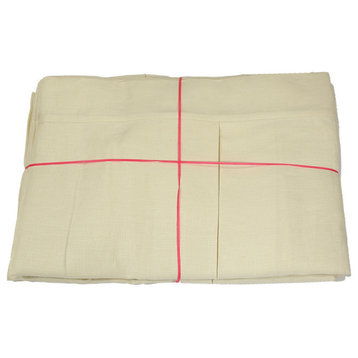 Linen Box Pleat Skirt, Almost White, Twin