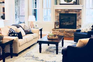 Family room - craftsman family room idea in Other