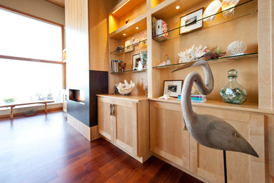 Living room - contemporary living room idea in Seattle