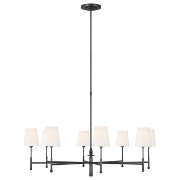 TOB Thomas O'Brien Capri 8-Light Chandelier TC1028AI, Aged Iron