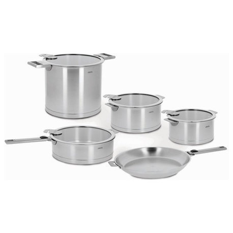 Cristel Strate Removable Handle - 13 Pc. Stainless Steel Cookware Set
