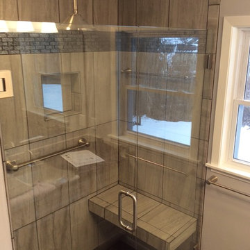 Coal Valley Bath Remodel-Cambria Seagrove, Koch Cabinets Ridgegate