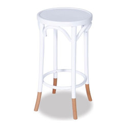White with Socks 68cm Paris Bentwood Counter Stool by Micheal Thonet - Bar Stools And Counter Stools