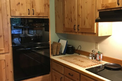 AFTER- Knotty Alder Kitchen Reface