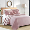 Sherry Kline Rombo Embroidered 3-piece Quilt Set, Pink, King