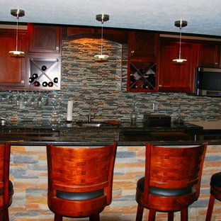 Photo of a world-inspired basement in Cleveland.