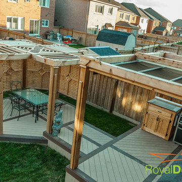 Deck with octo pergola