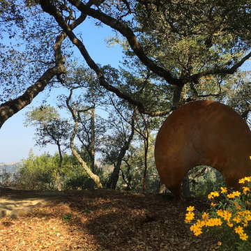 Steel landscape sculptures