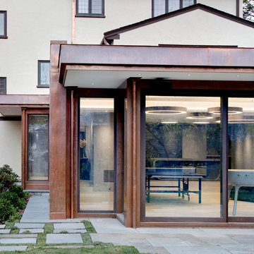 Cor-ten sliding door detail