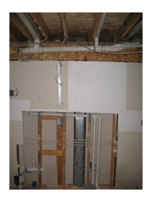 rerouting toilet waste pipe