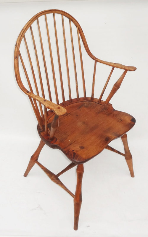 Antique Continuous Arm Windsor Chairs, Continuous Arm Windsor Chair