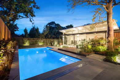 Design ideas for a midcentury pool in Melbourne.