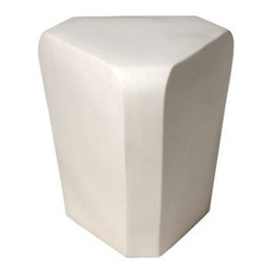 Triangle Stool- White - Clayton Gray Home - Bar Stools And Counter Stools