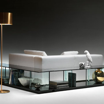 Inori Glass Bookcase by Fiam Italia