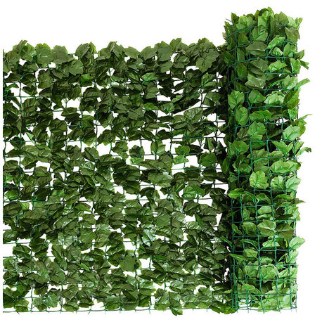 Costway 59''x118'' Faux Ivy Leaf Decorative Privacy Fence Screen Artificial