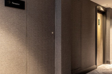 Inspiration for a modern hallway remodel in Edinburgh