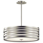 Kichler Lighting - Kichler Lighting 43390NI Roswell - Four Light Pendant - This 4 light pendant from the Roswell(TM) collectiRoswell 4 light Pend  *UL Approved: YES Energy Star Qualified: n/a ADA Certified: n/a  *Number of Lights: 4-*Wattage:100w Incandescent bulb(s) *Bulb Included:No *Bulb Type:Incandescent *Finish Type:Brushed Nickel