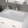 The Humboldt Bathroom Vanity, White, 24", Single Sink, Freestanding