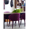 Art Deco Stewart Dining Chair Purple - Purple