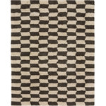 Karastan Rugs - Karastan Rugs Safi Area Rug Kasbah, Black/Beige, 8' x 10' - Designed for Karastan Rugs by Drew and Jonathan Home, the Kasbah collection features a variety of contemporary geometric inspired patterns with tribal and Southwestern design influences. Handwoven with premium 100% wool yarn; this area rug collection features a chunky textured pile that makes a bold statement in every room. The resilient wool offers sumptuous softness and rich colors with dependable durability designed to thrive in high traffic areas. Available in popular sizes such as 6x9 and 8x10, this area rug is a perfect choice for adding style to a variety of spaces in your home.