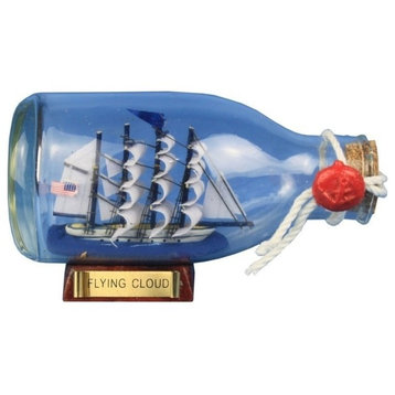 Flying Cloud Model Ship in A Bottle, 5"