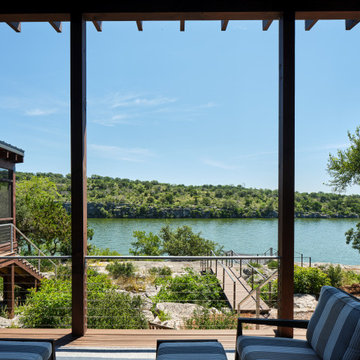 Midcentury Modern Lake House Kingsland