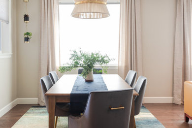 Inspiration for a transitional dining room remodel in Portland