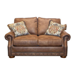 Palance Chestnut Loveseat - Loveseats