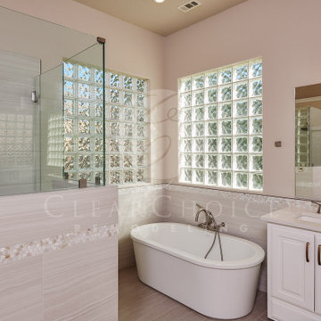 Transitional Style bathroom