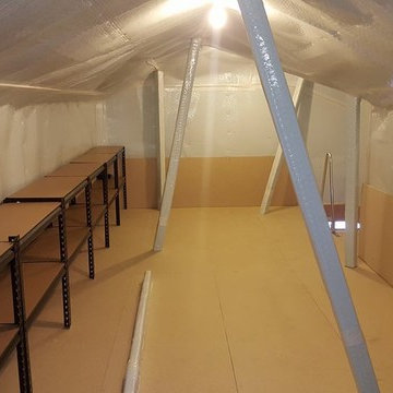 Dustproof attic storage areas