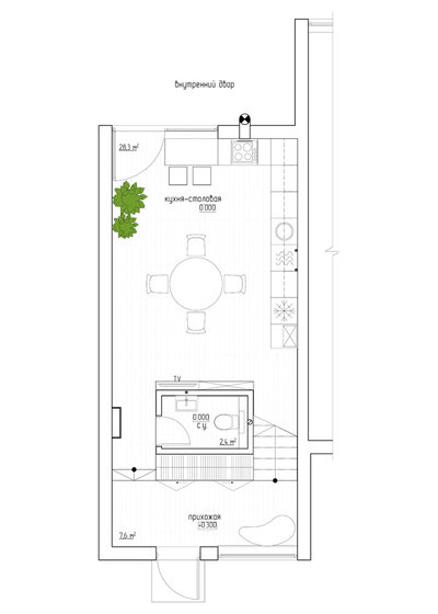 Современный Кухня by Pominchuk Architects