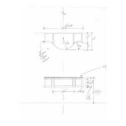 Wave Front Walnut Vanity - Bathroom Vanities And Sink Consoles