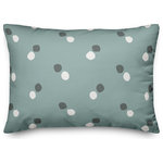 DDCG - Polka Dots in Blue and White Throw Pillow - Bring some whimsical personality and character to your space with this folk-inspired decorative lumbar throw pillow. This patterned lumbar pillow makes the perfect accent piece because it can be mixed and matched with other pillows to create an eclectic, exciting style. Designed in the United States, this product makes a functional and fun accent piece for your home. The result is a beautiful design you're sure to love.