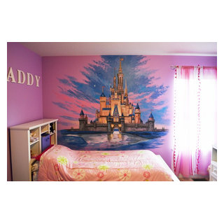 Disney Castle Mural - Traditional - Minneapolis - by Walls Of Art LLC ...