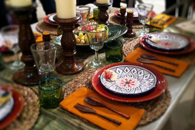 Dining room - eclectic dining room idea in Cleveland