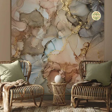 Water Colors Effects, Exotic Wallpaper for Walls