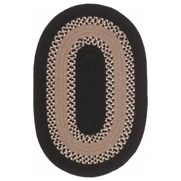 Colonial Mills Rug Corsair Banded Oval Black Oval