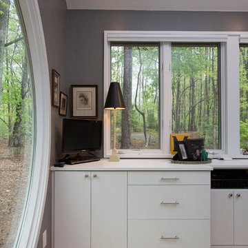 Hillsborough, One Special Home Office - hidden trashcan
