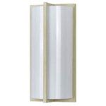Cal - Cal Elizabethe - One Light Wall Sconce, Beige Finish - 18W PLC bulb steel/Acrylic wall lampBeige Finish