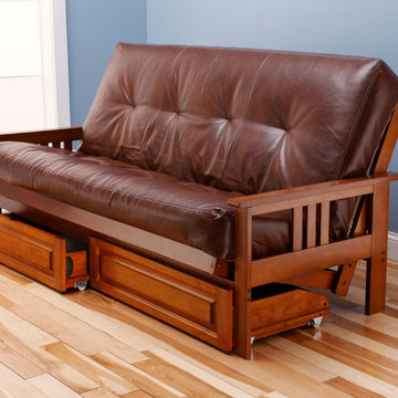 Monterey Frame with Oregon Trail Saddle Mattress and Storage Drawers