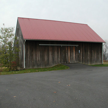 Rear View of Bank Barn