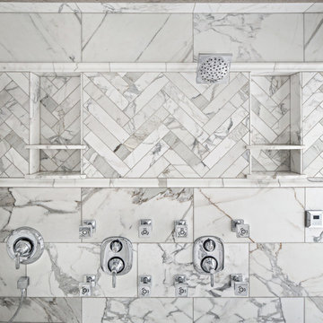 Calacatta Gold Steam Shower