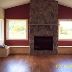 Cabin-Style Fireplace - Indoor Fireplaces