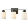 Summit Place 3-Light for The Bath, Oil Rubbed Bronze With Opal White Glass